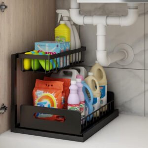 2 Layers Pull-Out Under-Sink Storage Rack