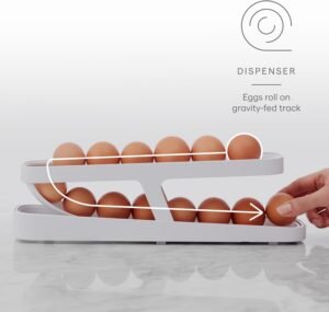 Space-Saving Rolling Eggs Dispense