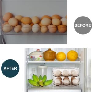 Rolling Egg Storage Container for Refrigerator